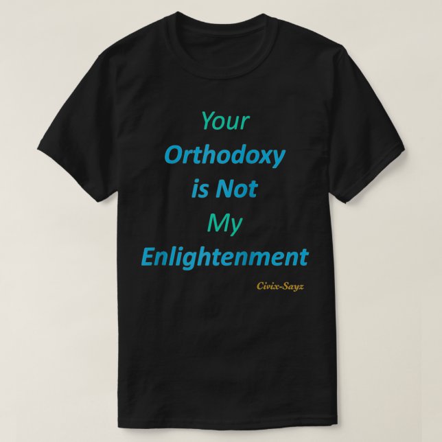 T-shirt Orthodoxie contre (Design devant)
