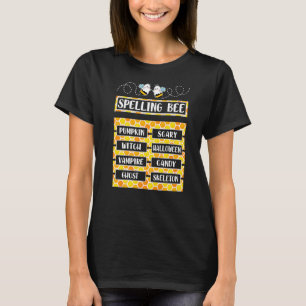 T-shirt Orthographe Bee Pun Halloween Costume Pour Enseign