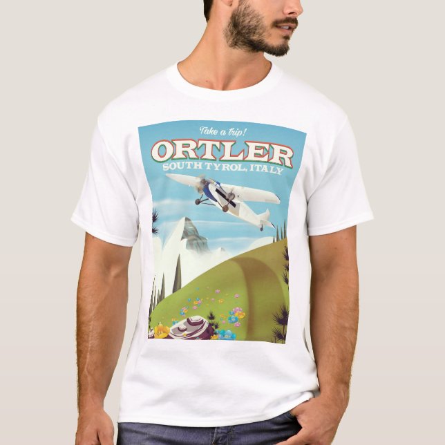 T-shirt Ortler - Tyrol du Sud, Italie poster voyage (Devant)