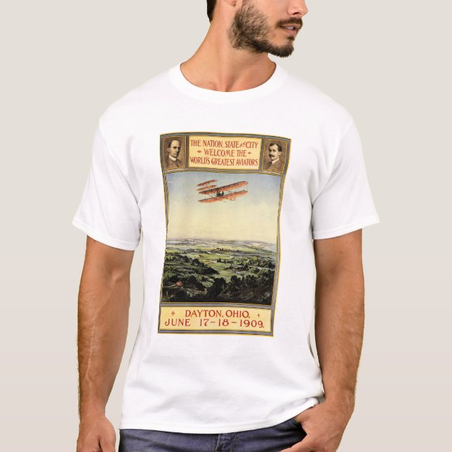 T-shirt Orville & Wilbur WRIGHT FRÈRES Les plus grands avi (Devant)