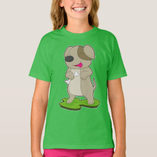T-shirt Os de chien