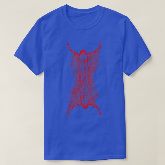 T-shirt Os Sèches Pastel Goth Déplaisant Squelette Inverti (Design devant)