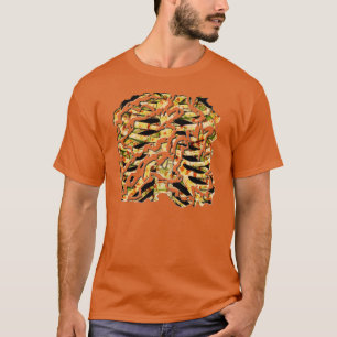 T-shirt Os squelettiques de zombi de Halloween à
