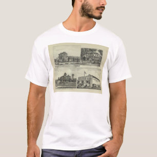 T-shirt Osage, monticule, et Burlington, le Kansas