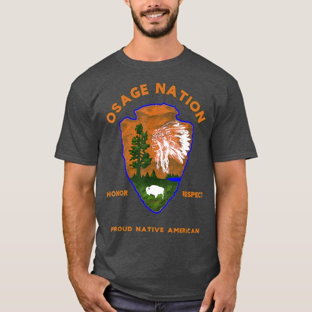 T-shirt Osage Nation Amérindien Fierté (Devant)