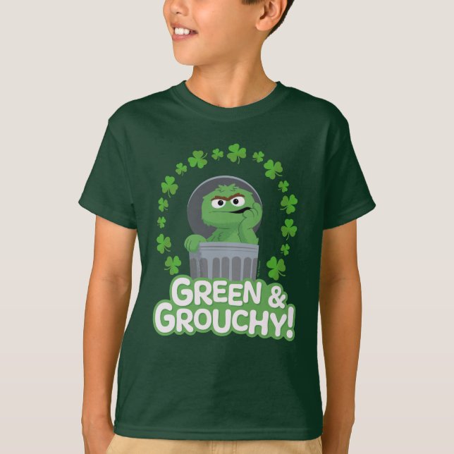 T-shirt Oscar | Green & Grouchy ! (Devant)