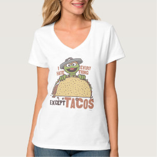 T-shirt Oscar Je Déteste Tout Sauf Les Tacos