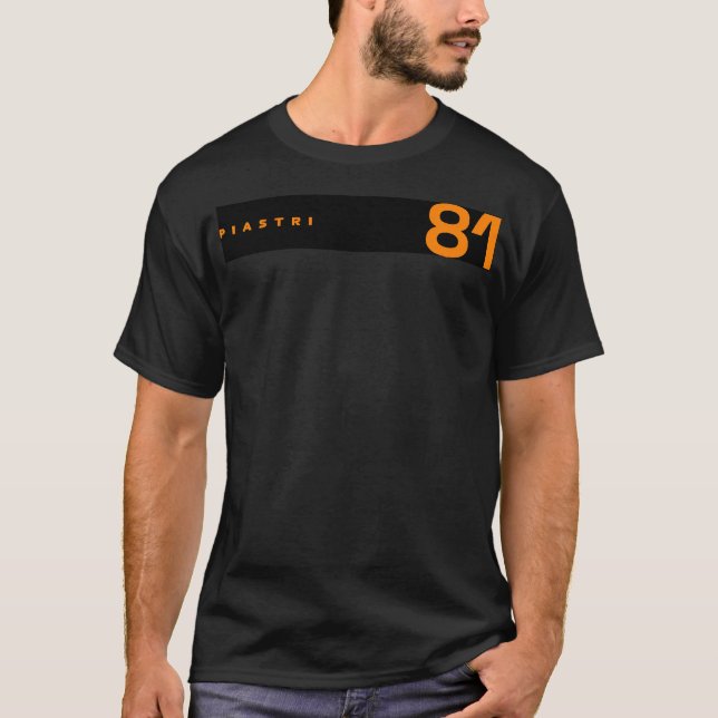 T-shirt Oscar Piastri 81 Moderne (Devant)