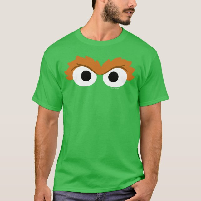 T-shirt Oscar the Grouch Big Face (Devant)