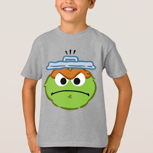 T-shirt Oscar visage en colère (Devant)