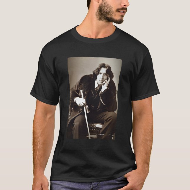 T-shirt Oscar Wilde Portrait (Devant)