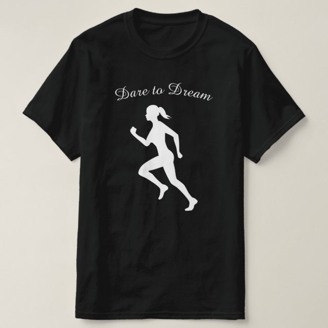T-shirt Oser rêver coureur sportif Jogger (Design devant)