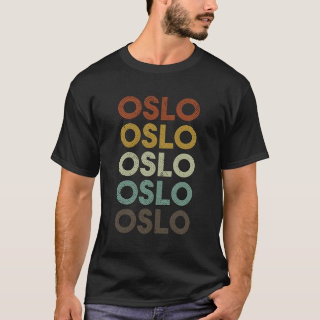 T-shirt Oslo Norvège (Devant)