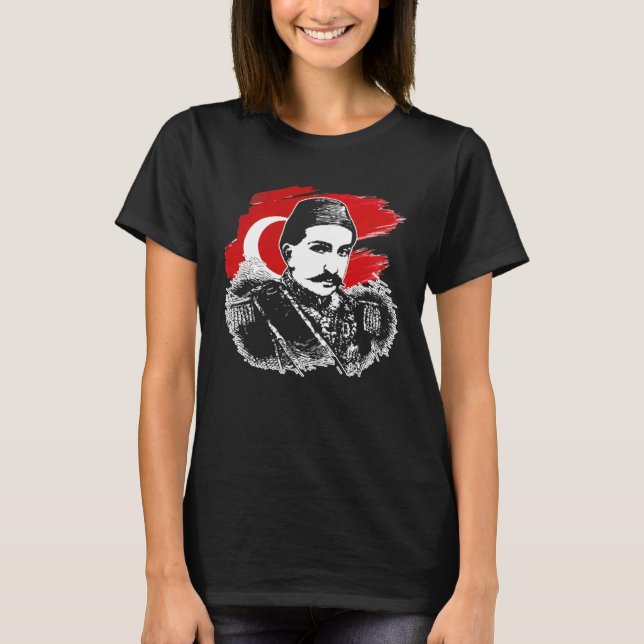 T-shirt Osmane Abdul Hamid Abdülhamid II Osmanli Pour Türk (Devant)