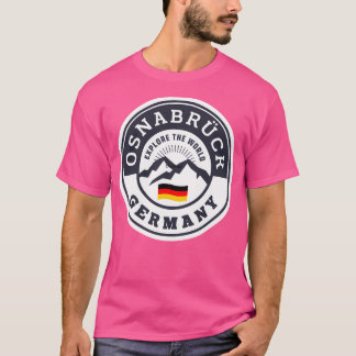 T-shirt Osnabruck Allemagne Noir Et Blanc Cimier