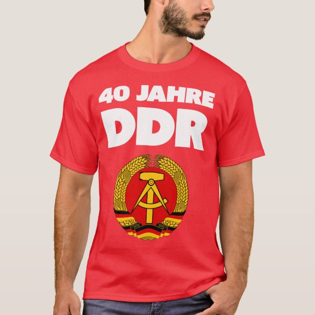 T-shirt Ostalgie ! Souviens-toi du DDR, camarade ! (Devant)