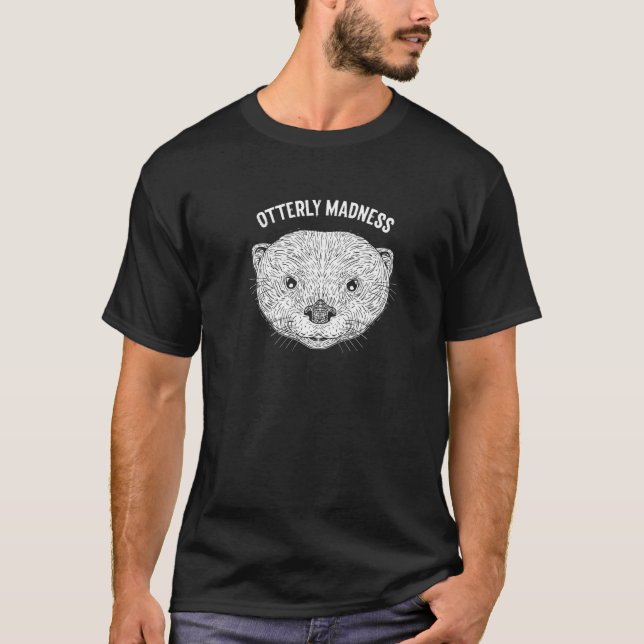 T-shirt Ostensiblement Madness Otter Lover Dit Sea Otter Q (Devant)
