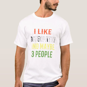 T-shirt Ostéopathie Rétro Design J'Aime L'Ostéopathie Et M