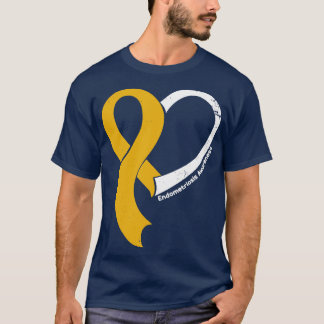 T-shirt Ostéosarcome Sensibilisation Espoir Amour Coeur Ru