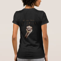T-shirt Ostrich drôle - Texte personnalisé