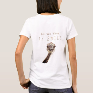 T-shirt Ostrich drôle - Texte personnalisé