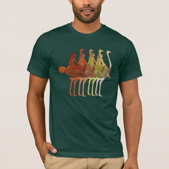 T-shirt Ostrich Riding (Devant)