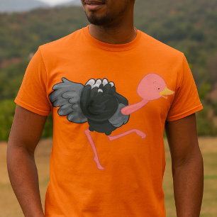 T-shirt Ostrich Running