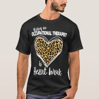 T-shirt OT Cute Leopard Plaid Gift for Occupational therap