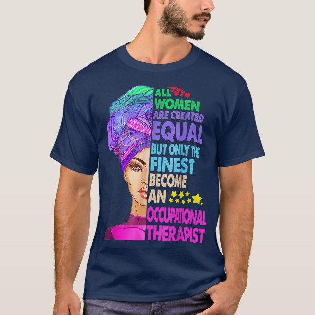 T-shirt OT Exercise OTA Therapeuist Floral Occupational (Devant)