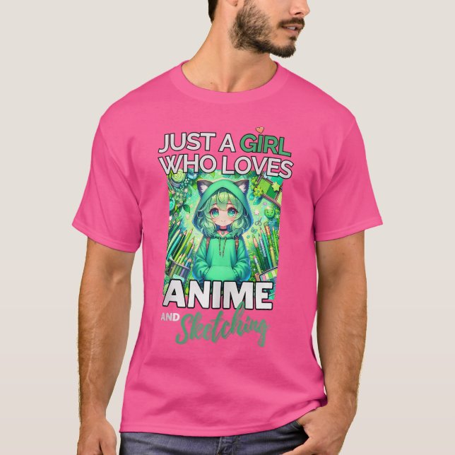 T-shirt Otaku Anime (Devant)