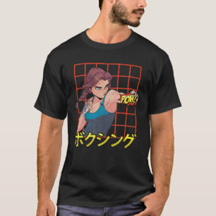 T-shirt Otaku - Anime Boxer Girl - Manga Japonais Aesthet