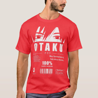 T-shirt Otaku Anime Lover 100 Humour foncé Manga japonais