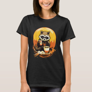T-shirt Otaku Raccoon Mange Japonais Nourriture Ramen Nood