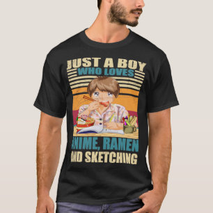 T-shirt Otaku Ramen Foodie japonais Anime