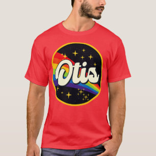 T-shirt Otis Arc-En-Ciel Dans L'Espace Style Vintage