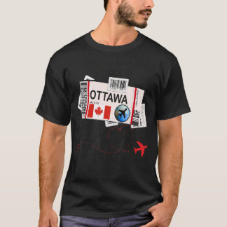 T-shirt Ottawa Girl Ottawa Boarding Pass Ottawa
