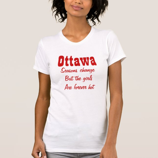 T-shirt Ottawa Ontario, Canada (Devant)