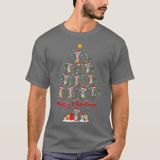 T-shirt Otter Amoureux des animaux correspondant Père Noël