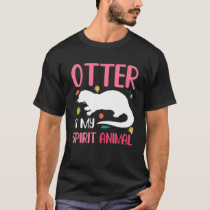 T-shirt Otter Est Mon Esprit Animal Cute Otters