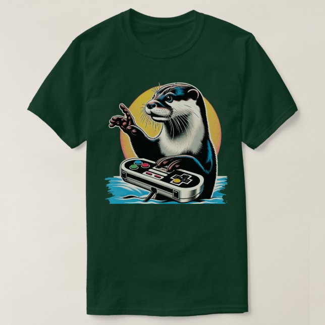 T-shirt Otter Jeu tendance Tee for Water Wonderlan (Design devant)