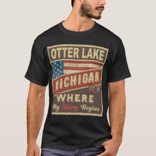 T-shirt OTTER LAKE, MI C'est là que commence mon histoire