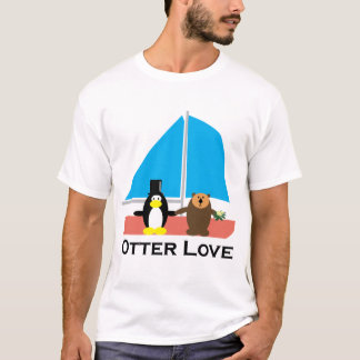 T-shirt Otter Love mariage
