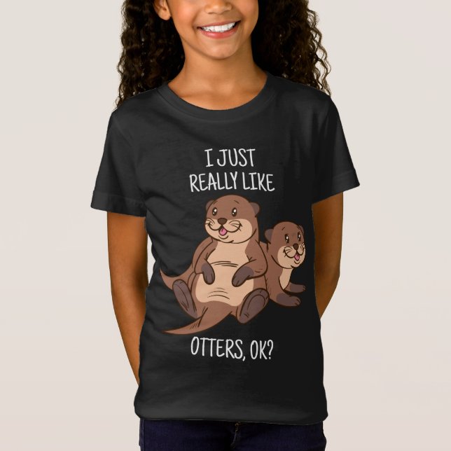 T-Shirt Otter Lover Cadeau de loutres de mer pour hommes O (Devant)