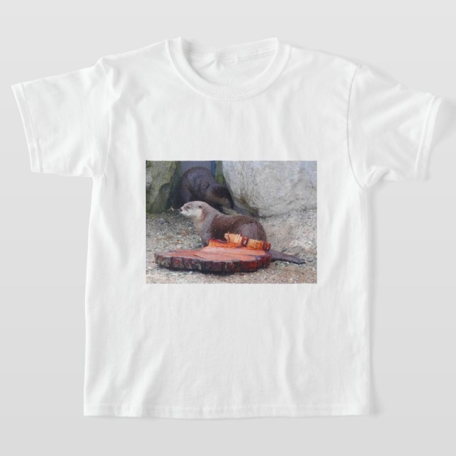 T-shirt Otter no 1 de la rivière North American (Poser)