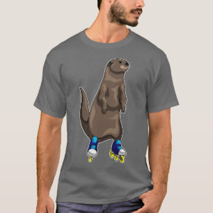T-shirt Otter Patinage en ligne Patins à rouleaux