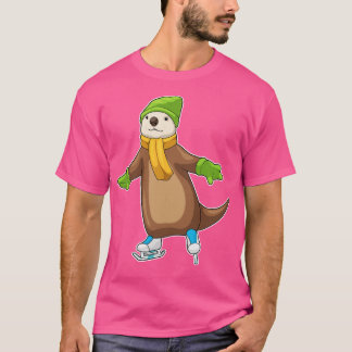 T-shirt Otter Patinage sur glace Patins sur glace