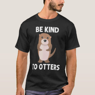 T-shirt Otter Pour Hommes Femmes Pup Aquatique Weasel Rive