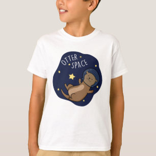 T-shirt Otter Space Funny Astronaut Otter Pun
