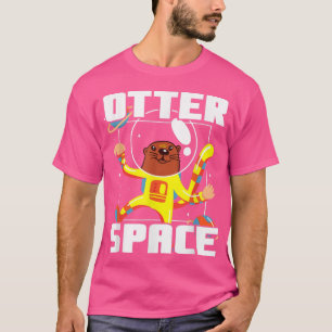 T-shirt Otter Space Musteline Science Space Fan 