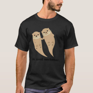 T-shirt Otters amateurs écologiste